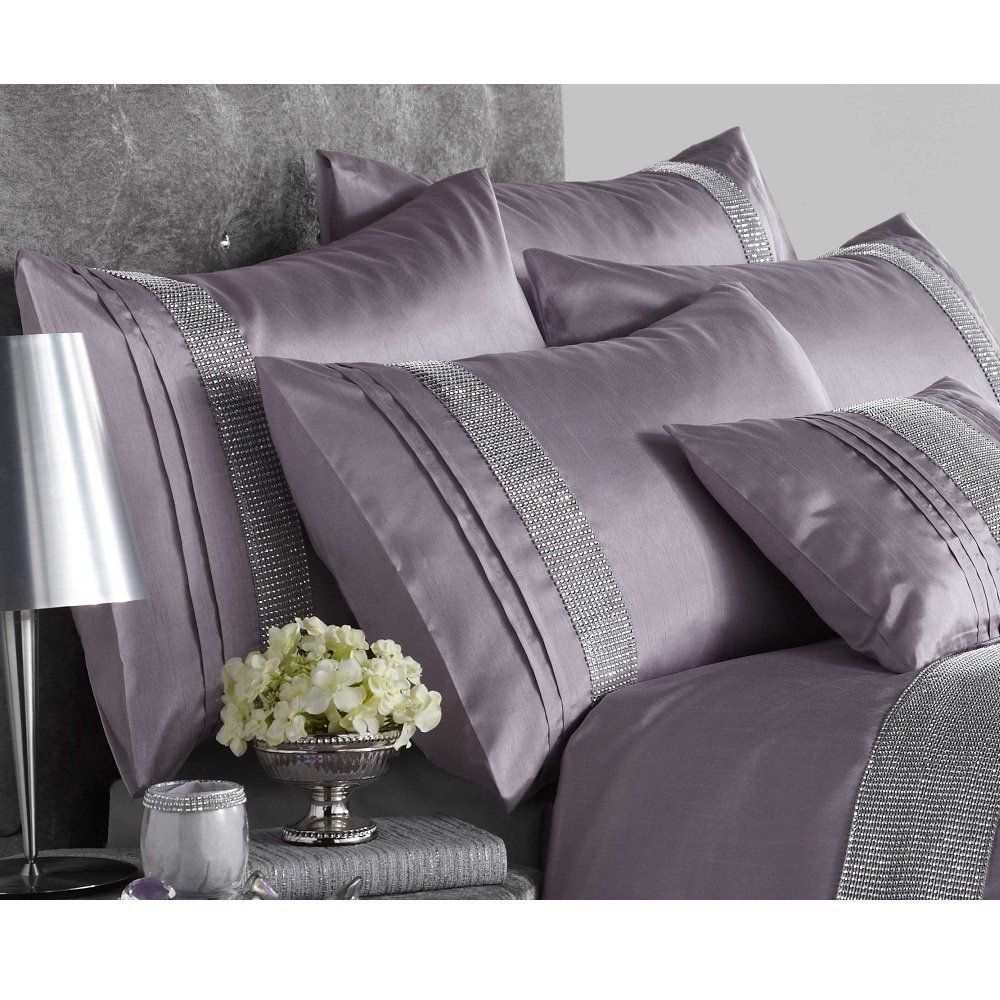 "Diamante" Designer Duvet Quilt Cover Bedding Set In A Choice Of