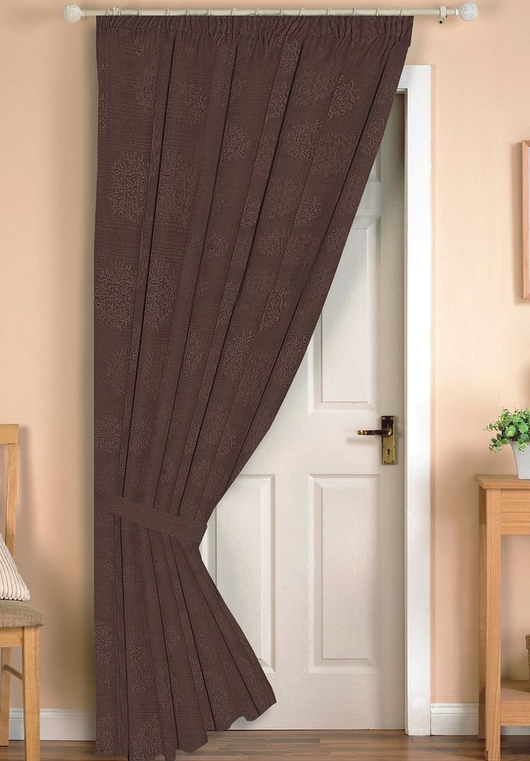 Grace Blackout Thermal Winter DOOR Curtain Available In 5 Colours, 58
