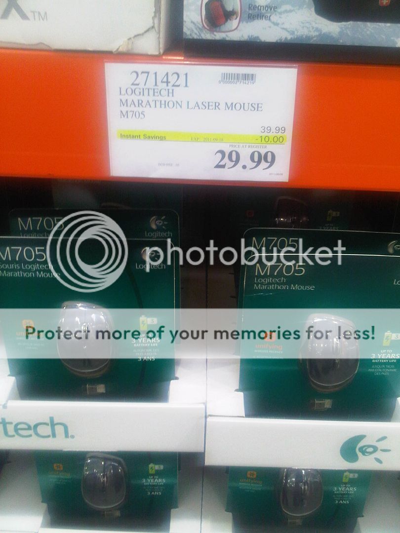 [Costco] Costco logitech laser mouse M705 for 29.99